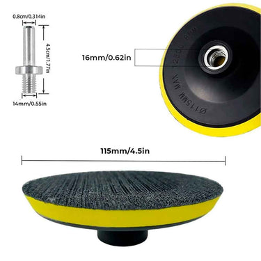 Disco Soporte De Velcro + 10 Repuestos De Lijas